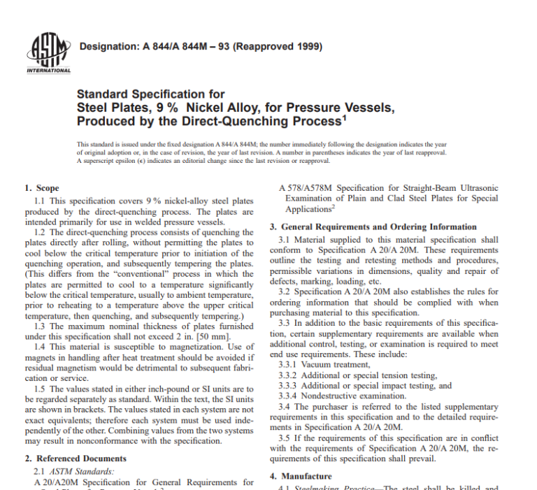 A 844/A 844M – 93 (Reapproved 1999) pdf free download