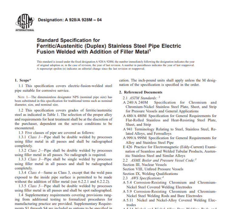 Astm A 928/A 928M – 04 pdf free download