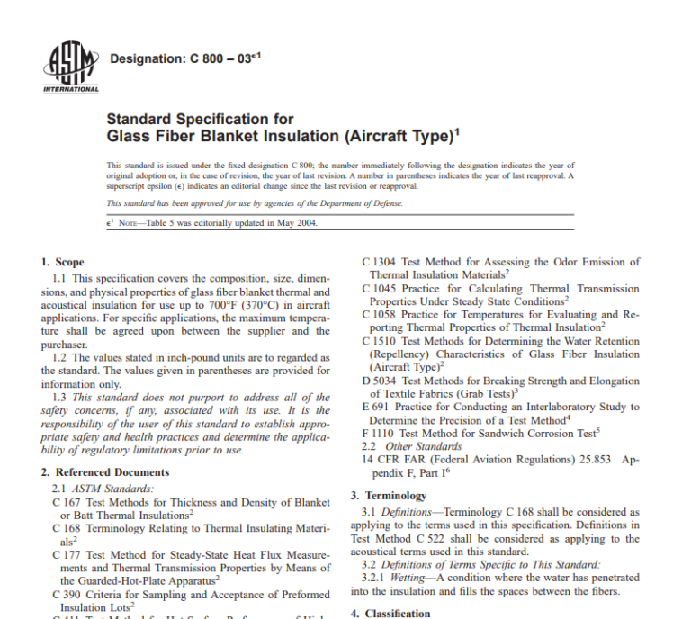 Astm C 800 – 03 pdf free download