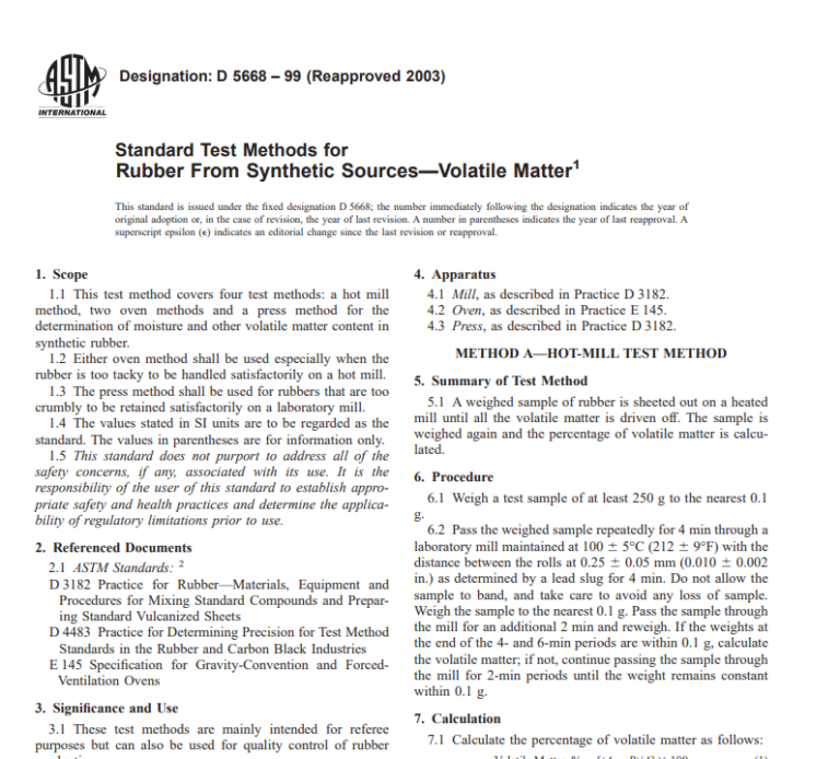 Astm D 5668 – 99 (Reapproved 2003) pdf free download