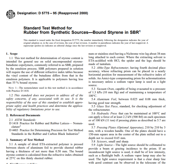 Astm D 5775 – 95 (Reapproved 2000) pdf free download