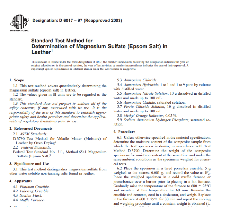 Astm D 6017 – 97 (Reapproved 2003) pdf free download