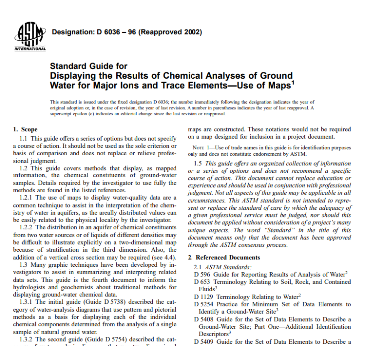 Astm D 6036 – 96 (Reapproved 2002) pdf free download