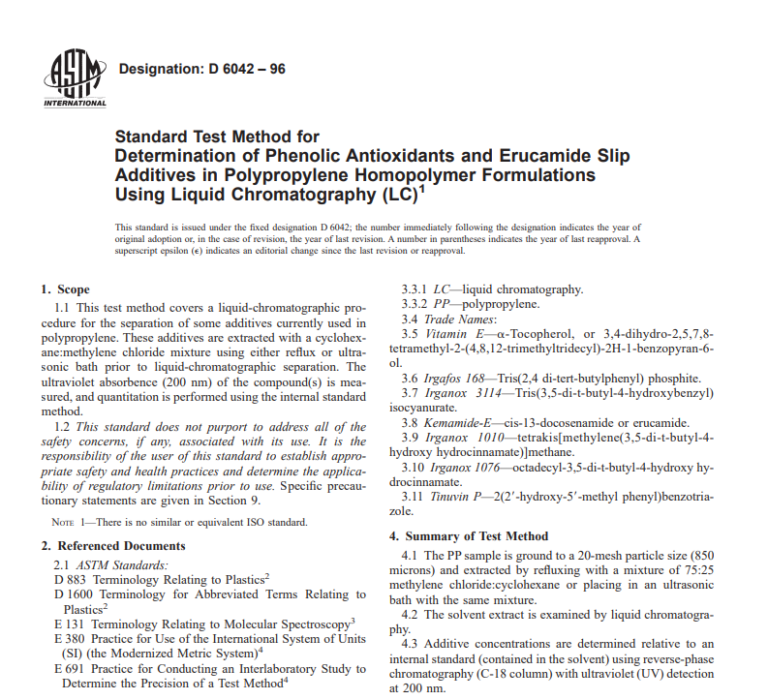 Astm D 6042 – 96 pdf free download