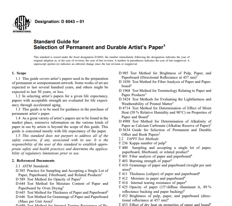 Astm D 6043 – 01 pdf free download