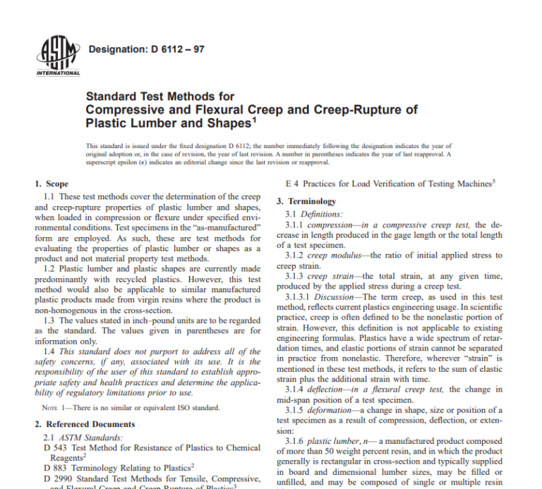 Astm D 6112 – 97 pdf free download