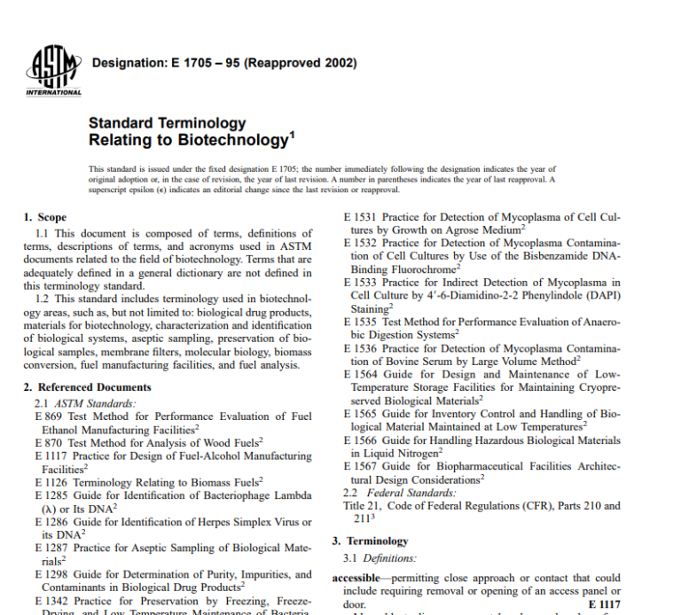 Astm E 1705 – 95 (Reapproved 2002) pdf free download